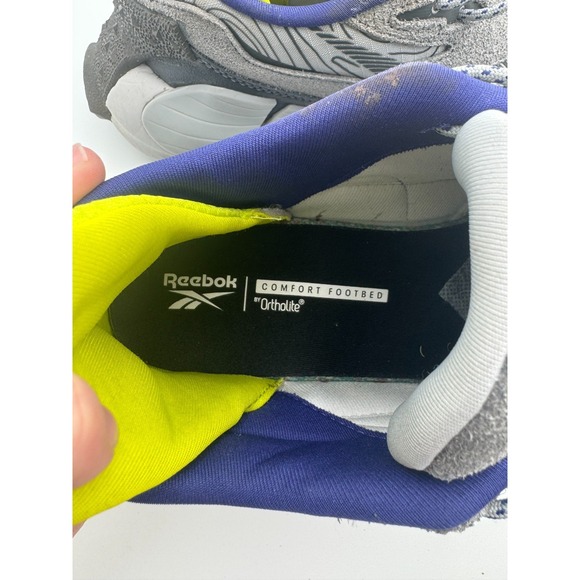 Reebok Zig Kinetica 2.5 Edge GX6832 Mens 10.5 Running‎ Shoes Gray Lime Sneaker main image 4